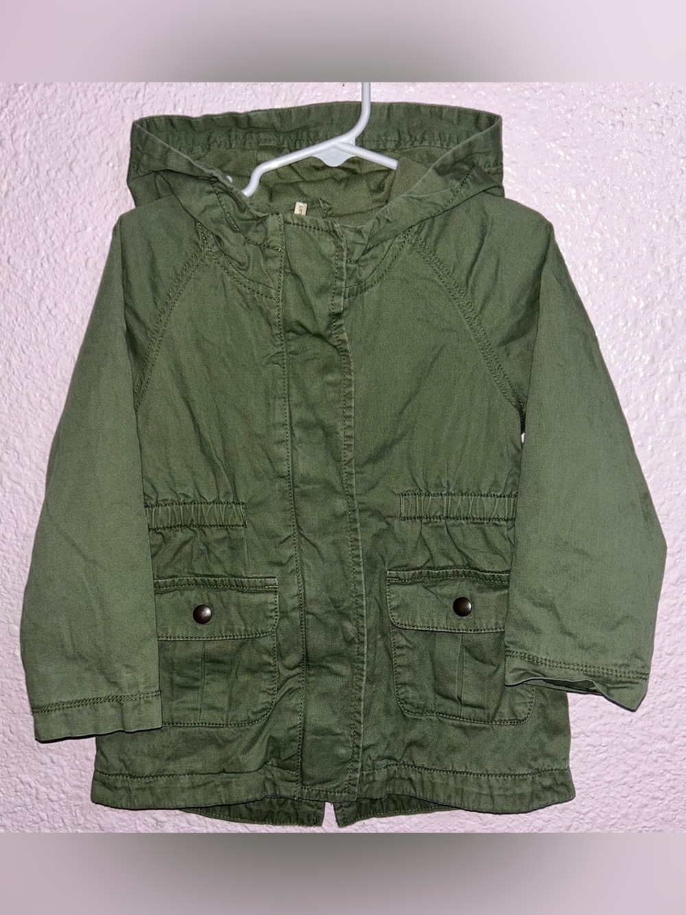 Old Navy Kids Hooded Utility Jacket - Olive